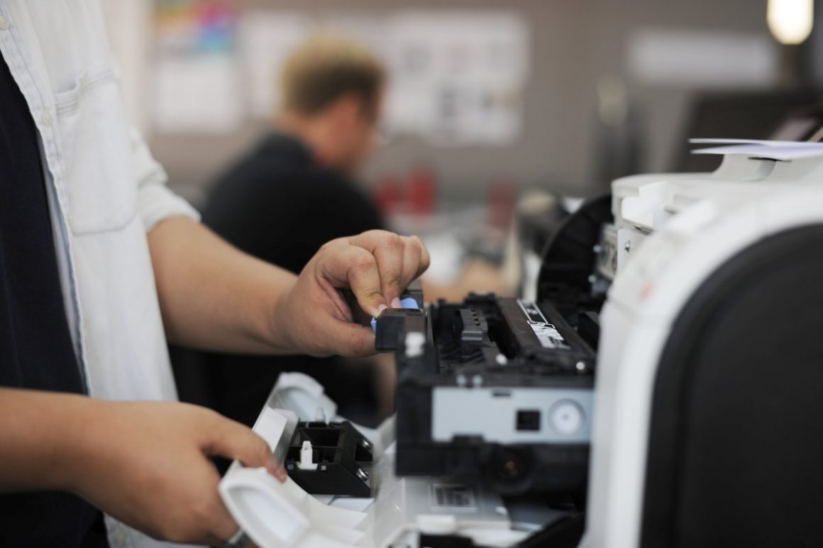 checking printer in office