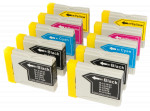 10x Tusz Do Brother LC-970 LC-1000 24/18ml CMYK