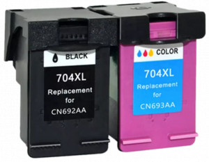 2x Tusz Do HP 704XL 15ml Black/Color
