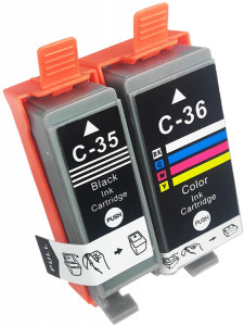 2x Tusz Do Canon PGI-35 CLI-36 9/12ml Black/Color