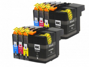 8x Tusz Do Brother LC-529 LC-525 50/16ml CMYK